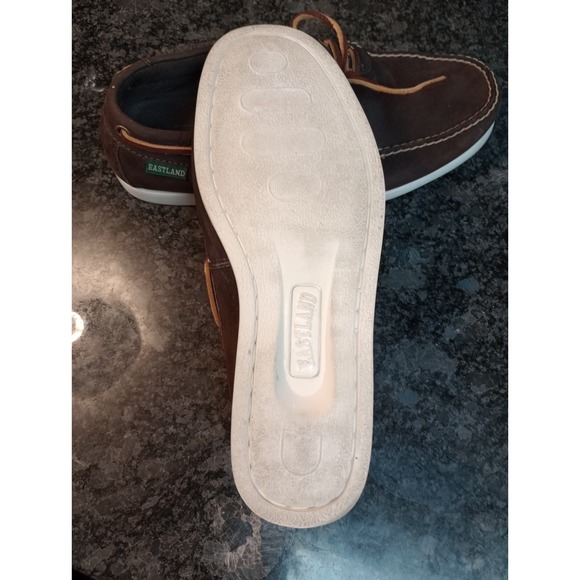 Eastland Men 9D Yarmouth Slip On Deck Boat Moc Shoes Brown Nubuck Memory Foam - Picture 4 of 8